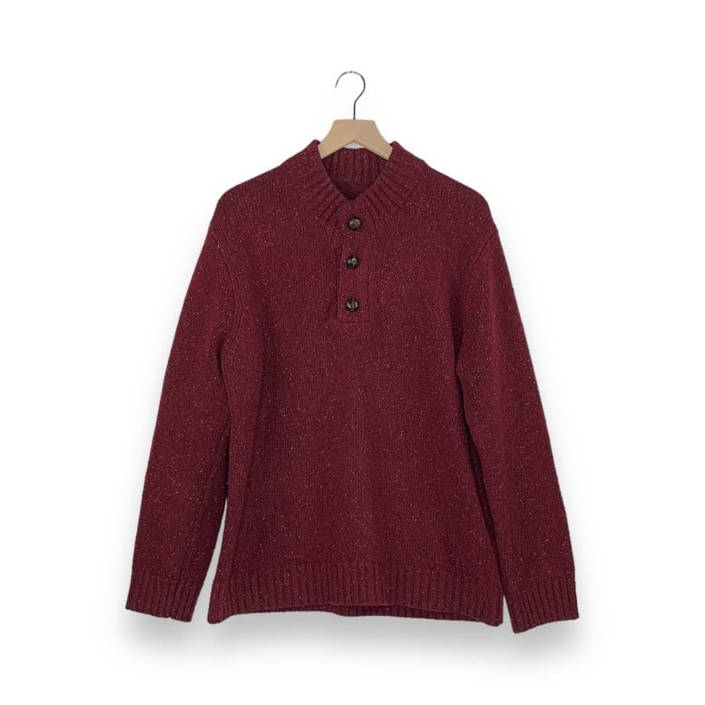 Untuckit Red Dre Vangone Three Button Mock Neck S… - image 1